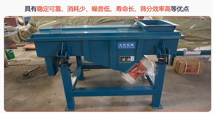 具有穩定可靠、消耗少、噪音低、壽命長、振型穩、篩分效率高等優點