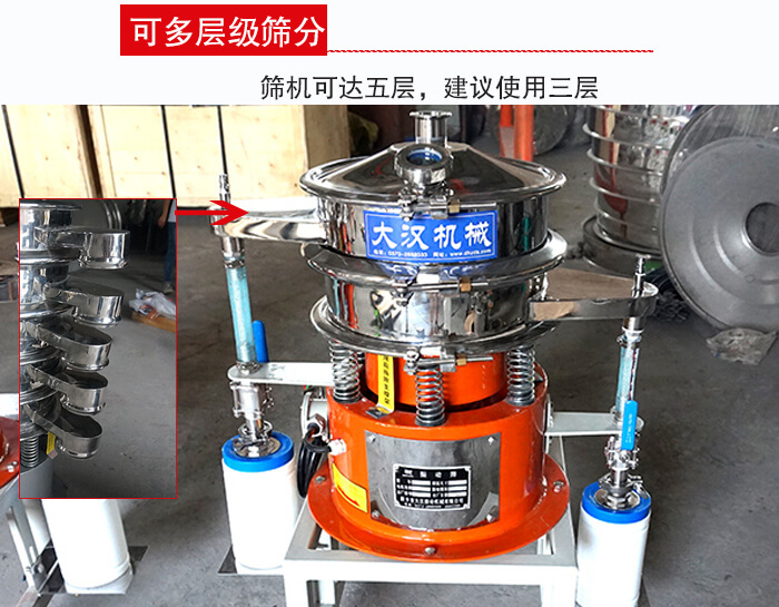 氣體波阿虎振動篩篩機可達五層，三層較為常用
